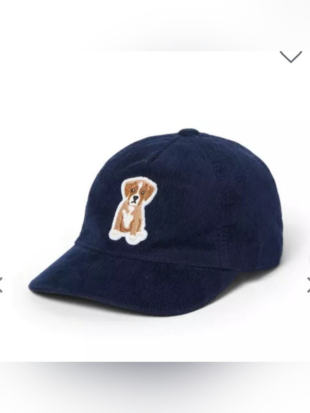 Janie and Jack Kids Navy Corduroy Dog Cap 2T/3T